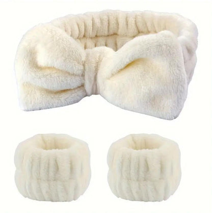 Spa Wrist &amp; Headband Set (3-Piece)